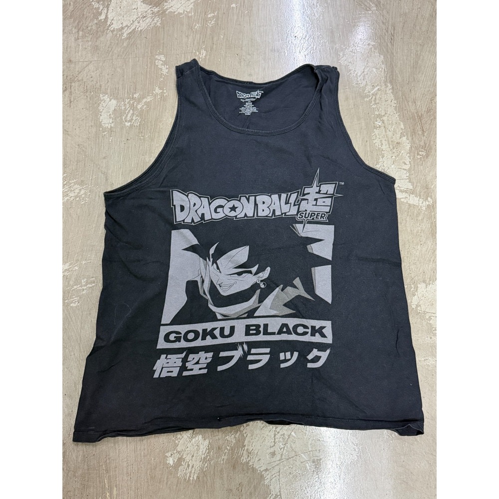 Dragon Ball Super Goku Black Tank Top Mens XL Anime Graphic Sleeveless 0109
